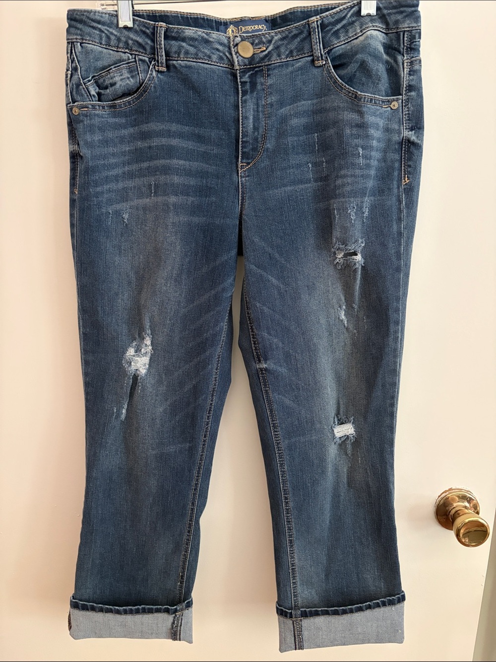 Women’s 10 Democracy Cropped Cuffed Jeans with Coolmax “flex”-ellent
